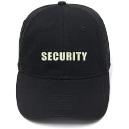 Lyprerazy Men's Baseball Cap Security Officer Guard Embroidery Hat Cotton Embroidered Casual Baseball Caps