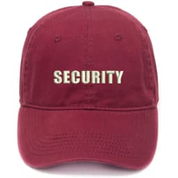 Lyprerazy Men's Baseball Cap Security Officer Guard Embroidery Hat Cotton Embroidered Casual Baseball Caps