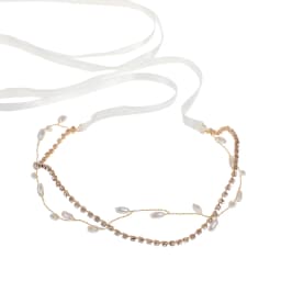 Pearl Bridal Headband Golden Crystal Banquet Hairband For Women Wedding Masquerade Hair Accessories Fashion Princess Tiaras