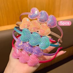 5 Love Hair Hoops Sweet Wind Cute Hair Clips Suitable for Daily Use Hair Accessories