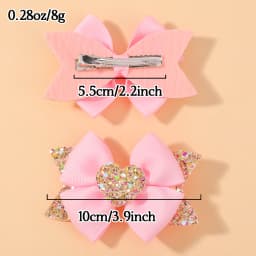 RAINBOW BOWS 3.15'' Glitter Butterfly Hair Clips for Women Girls Hairpins Children Cute Barrettes Kids Head Accessories 2Pcs/lot