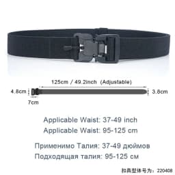 New Quick Release Pluggable Buckle Sports Belt Breathable ElasticMen Belts For Men Elastic Pants Belt