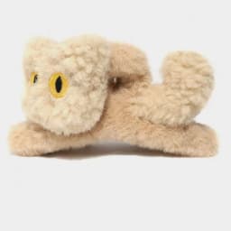 Fashion Korean Multicolor Hair Clips for Women Plush Three-dimensional Cat Large Claw Clip Cute Hair Dye Shark Clip Hair Clip