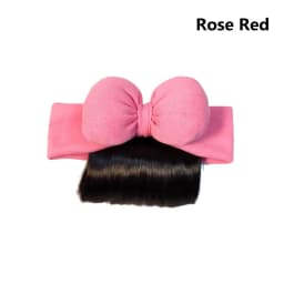 Lovely Baby Bowknot Bangs Wigs Hairbands Girls Hair Accessories Fashionable Hairpiece Headwear for Newborns