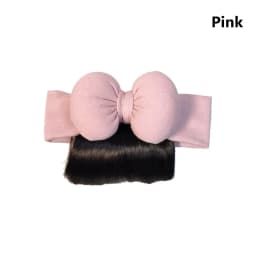Lovely Baby Bowknot Bangs Wigs Hairbands Girls Hair Accessories Fashionable Hairpiece Headwear for Newborns