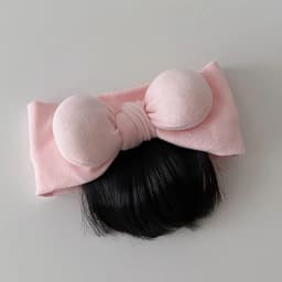 Lovely Baby Bowknot Bangs Wigs Hairbands Girls Hair Accessories Fashionable Hairpiece Headwear for Newborns
