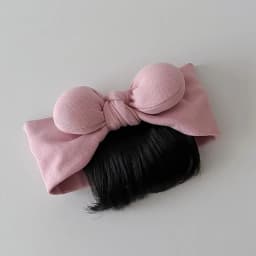 Lovely Baby Bowknot Bangs Wigs Hairbands Girls Hair Accessories Fashionable Hairpiece Headwear for Newborns