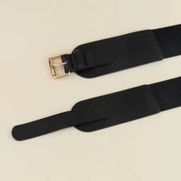 Elastic women's waist seal square pin buckle fashion belt Stretch wide belt with suit jacket