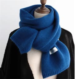 Fashion Cashmere Scarf Winter Knitting Men Women Thermal Scarf Wool Blend Neckerchief Solid Color Warmer Neck Cover New 2025