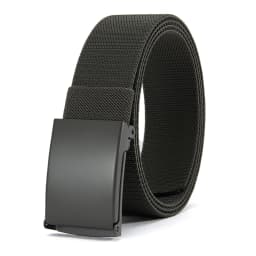 Men Female Belts Military Nylon Adjustable Belt Outdoor Travel Tactical Waist Belt with Plastic Buckle for Pants 125cm