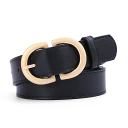 Fashion Women's PU Leather Belt Simple Stylish Alloy Pin Buckle Design Casual Decorative Waist Strap for Students & Daily Outfit