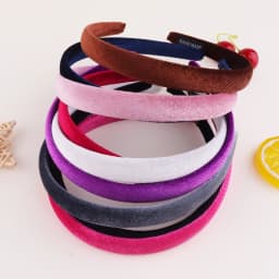 1.5cm Velvet Headbands for Women Soft Hairbands Fashion No Slip Headband for Girls Candy Color DIY Hair Accessories