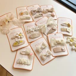 2Pcs/Set Girls Cloth Hair Clips Baby Cute Bow Hairpins Kids Floral Hairclip Lace Embroidery Hair Pins And Clips Hair Accessories