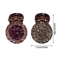 2/4Pcs Mini Hair Claw Clips Glossy Diamond Shark Clip Sweet Cute Elegant Hairpin Side Clips Women Girls Hair Jewelry Accessories