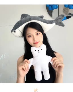Popular Cute Fish Shape Hairband Wash Face Hair Accessory For Girls