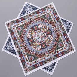 6pcs Women's Antique Old-fashioned Pure Cotton Water-absorbing Sweat-wiping Handkerchief Thin Printed Cotton Hand Towel Square