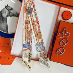 French New Style Scarf Heart Leather Buckle Feather Pattern Bow Ribbon for Women Tied Bags Necktie Multifunctional Accessories