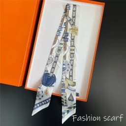 French New Style Scarf Heart Leather Buckle Feather Pattern Bow Ribbon for Women Tied Bags Necktie Multifunctional Accessories