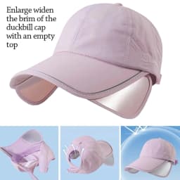 Outdoor Sun Hat Golf UV Protection Wide Brim Summer Sports Cap Full Face Cover Adjustable for Men Women