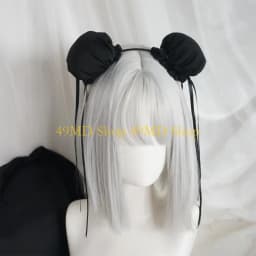 49MD Chunli Hair Bun Covers Headwear Hair Hoop Handmade Cosplay Accessories Chun Cosplay Women's Superior Street Figh