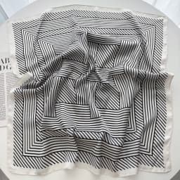 Flower Printed Square Scarf Elegant Thin Breathable Decorative Neck Scarves Windproof Headscarf For Women