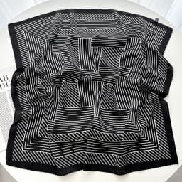 Flower Printed Square Scarf Elegant Thin Breathable Decorative Neck Scarves Windproof Headscarf For Women