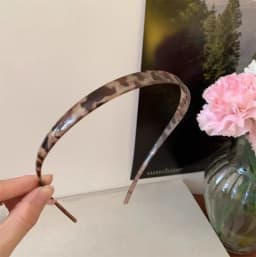 Vintage Sunglasses Shaped Headband Anti-Slip Acrylic Leopard Print Hair Hoop For Women Girls Makeup, Sports, Washing Face, Work