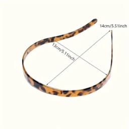 Vintage Sunglasses Shaped Headband Anti-Slip Acrylic Leopard Print Hair Hoop For Women Girls Makeup, Sports, Washing Face, Work