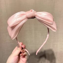 Spring/Summer Girl Bow Bezel Headband Solid Color Hair Band Diademas Para El Pelo Mujer Ободок Mujer 리본머리띠 Headbands for Women