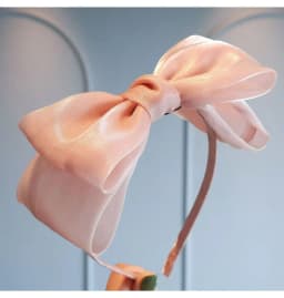 Spring/Summer Girl Bow Bezel Headband Solid Color Hair Band Diademas Para El Pelo Mujer Ободок Mujer 리본머리띠 Headbands for Women