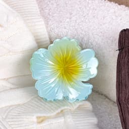 Hawaiian Gradient Hair Clips Flower Hair Claws Women Medium Size Fashion Headwear Hairpin Crab Barrette Hair Accessories