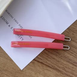 Jennie's candy colored buckle clip~South Korean France small bangs clip, broken hair clip, side clip with a straight line clip