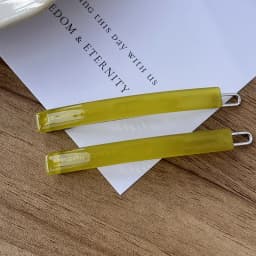 Jennie's candy colored buckle clip~South Korean France small bangs clip, broken hair clip, side clip with a straight line clip