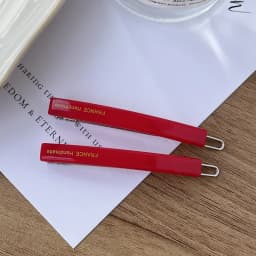 Jennie's candy colored buckle clip~South Korean France small bangs clip, broken hair clip, side clip with a straight line clip
