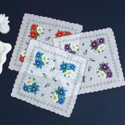 12 Packs of Women's Pure Cotton Printed Handkerchiefs, Pure Cotton Handkerchiefs, Wedding Bride Souvenirs, Flap Pocket Pants Scarf