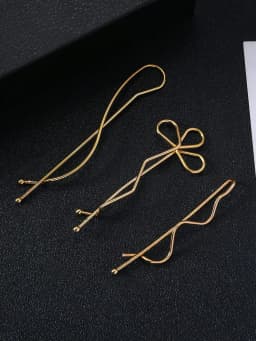 Alloy simple hair edge clip Twist clip hair accessories suitable for date shopping