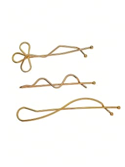 Alloy simple hair edge clip Twist clip hair accessories suitable for date shopping