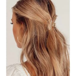 Mini Non Slip Claw Clips Hair Accessories Daily Party Gift for Women and Girls 2pcs Hair Claw Gold Hair Clips