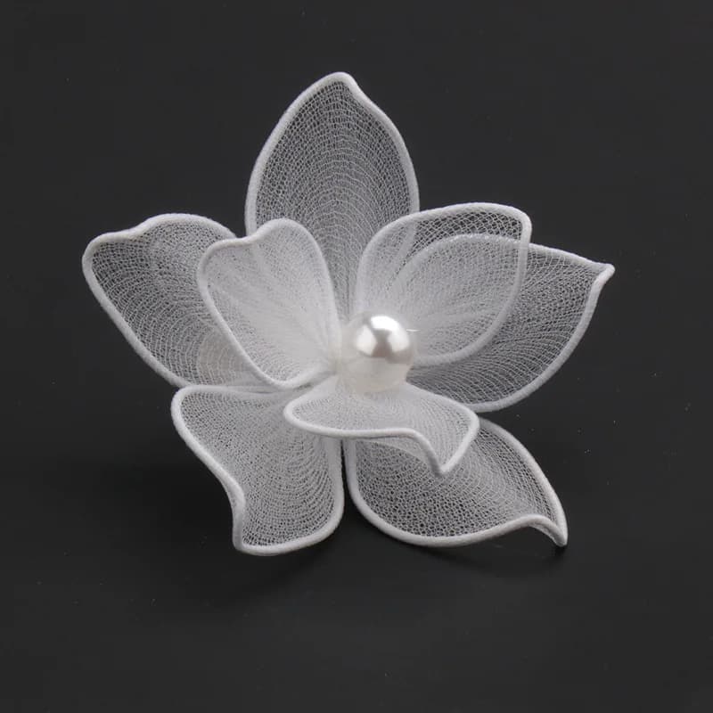 Pure Handmade Fabric Flower Styling Hair Accessories Multi-Layer Hairpin Popular Headdress Bride Wedding Accessories