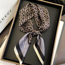 2025 Satin Imitation Print Silk Scarf Square Women Neck Scarves Wrap Headkerchief Beach Hair Band Women's Bandana