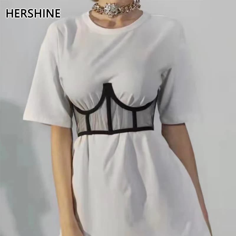 HERSHINE 1-Piece Women's Sexy Shaping Waist Belt, Alluring Bust-Enhancing Wide Waist Belt, Dress Accessory，spring，summer