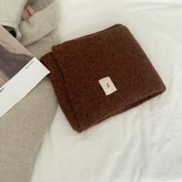 Winter Mohair Scarf Women Luxury Scarves Thicken Warmer Soft Pashmina Shawls Wraps Female Pure Color Knitted Long Scarf