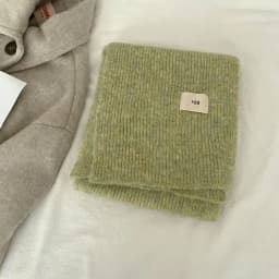 Winter Mohair Scarf Women Luxury Scarves Thicken Warmer Soft Pashmina Shawls Wraps Female Pure Color Knitted Long Scarf