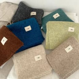 Winter Mohair Scarf Women Luxury Scarves Thicken Warmer Soft Pashmina Shawls Wraps Female Pure Color Knitted Long Scarf