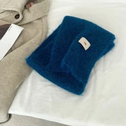 Winter Mohair Scarf Women Luxury Scarves Thicken Warmer Soft Pashmina Shawls Wraps Female Pure Color Knitted Long Scarf
