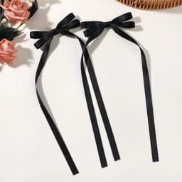 2pcs Cute Ribbon Bow Headband Long Tassel Hair Clip Women's Hair Accessories Girls Party Headwear Side Clips Wholesale