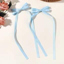 2pcs Cute Ribbon Bow Headband Long Tassel Hair Clip Women's Hair Accessories Girls Party Headwear Side Clips Wholesale