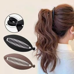 Matte Fish Shape Hair Claw Clips Ponytail Holder Hair Jewelry Twist Banana Barrettes Hairpins Hair Accessories For Women Clamp