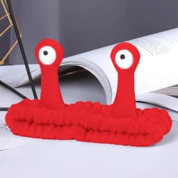 Women Coral Fleece Cartoon Snail Headband Make up Elastic Spa Hairband Skin Care Face Wash Hairband Women Girl