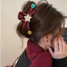Japanese and Korean disc hair shark clip for Women, Non-Slip Kawaii Updo Claw Clip, Daily Party Gift Evening Wedding Trendy